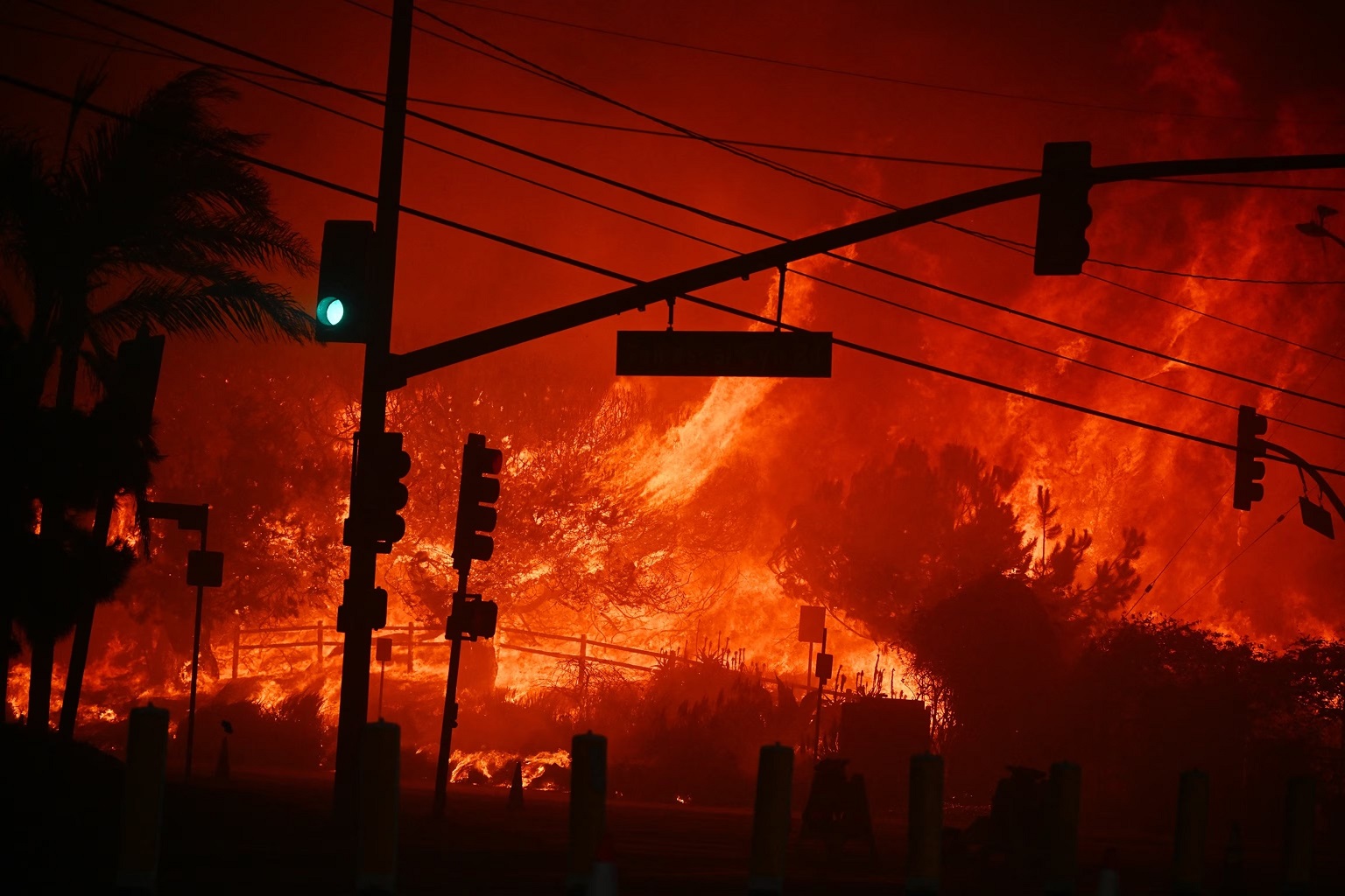 Hollywood apocalyptic blockbuster staged in Los Angeles