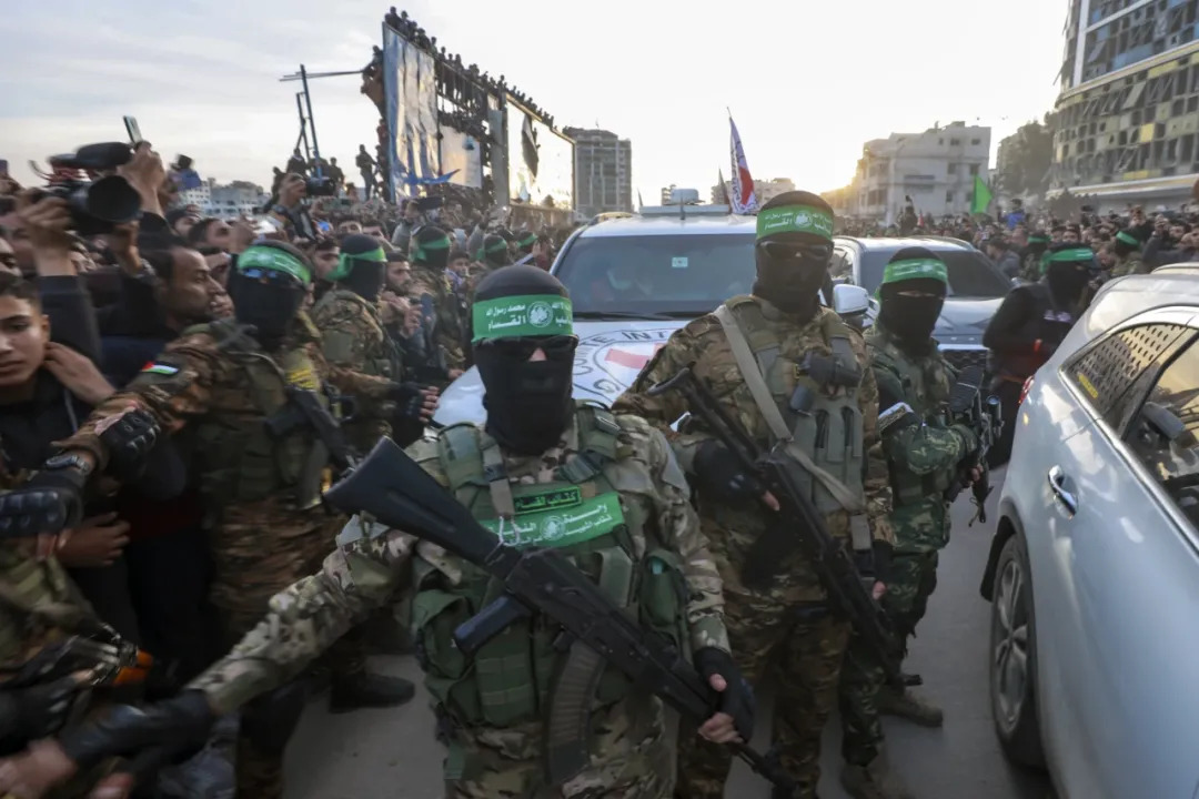 On January 19th, Hamas militants escorted a Red Cross vehicle to Gaza