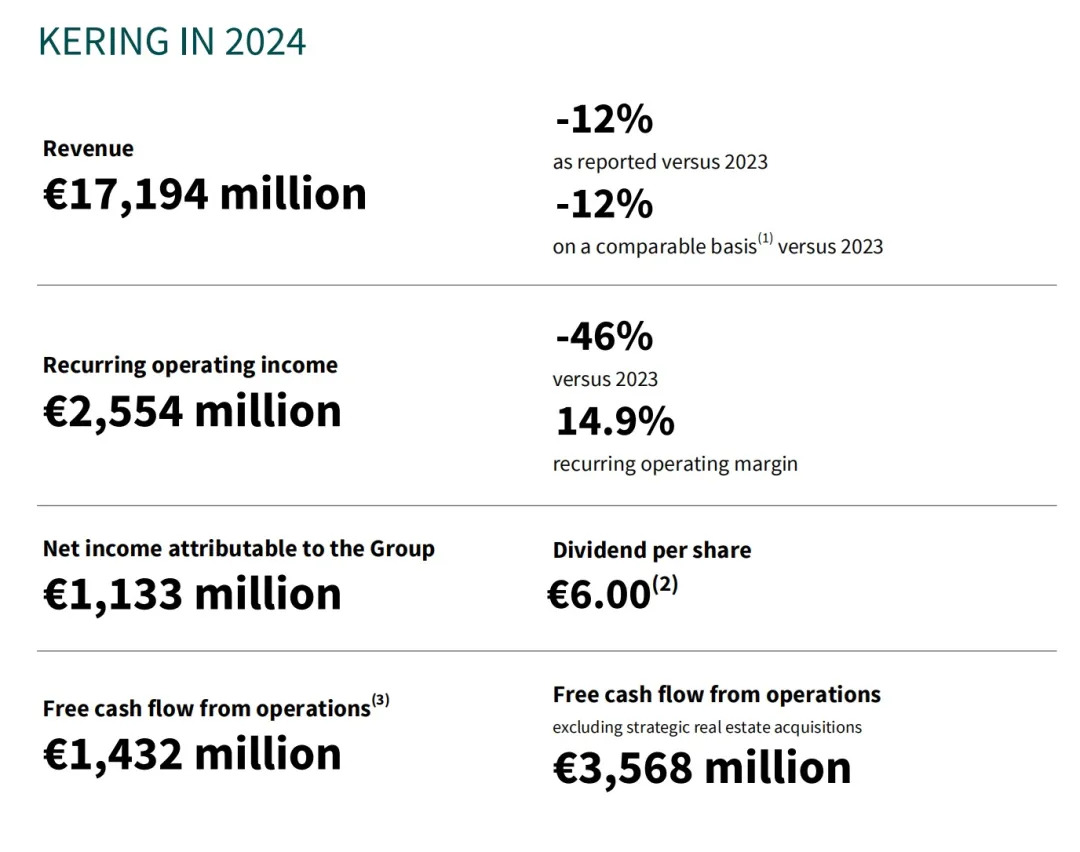 Kering Group’s 2024 Financial Report