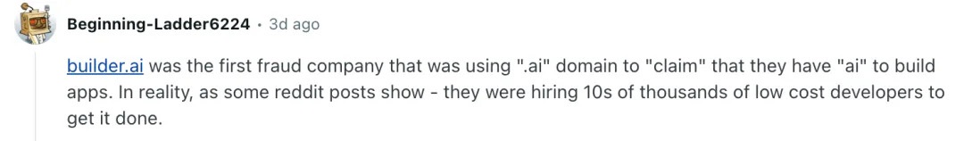 Builder.ai is actually a company that uses 