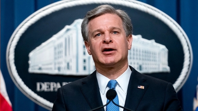 Afraid of Trump&#039;s reckoning, FBI director resigns,Christopher Wray